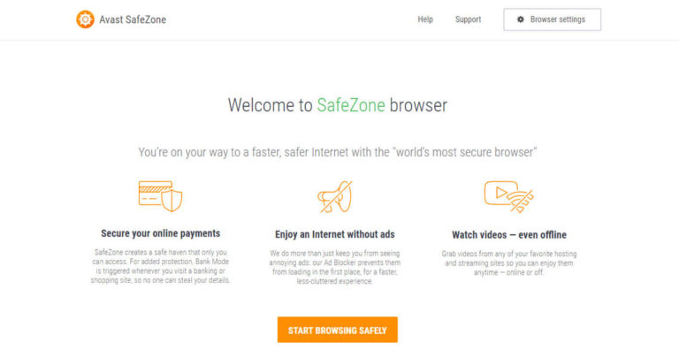 how to get rid of avast safe zone browser