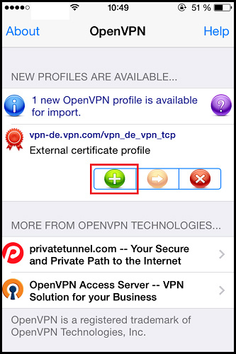 OpenVPN Client 2.6.6 for iphone download