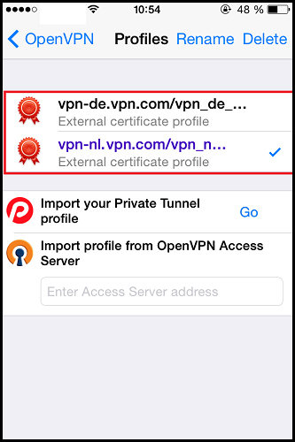 for iphone instal OpenVPN Client 2.6.5